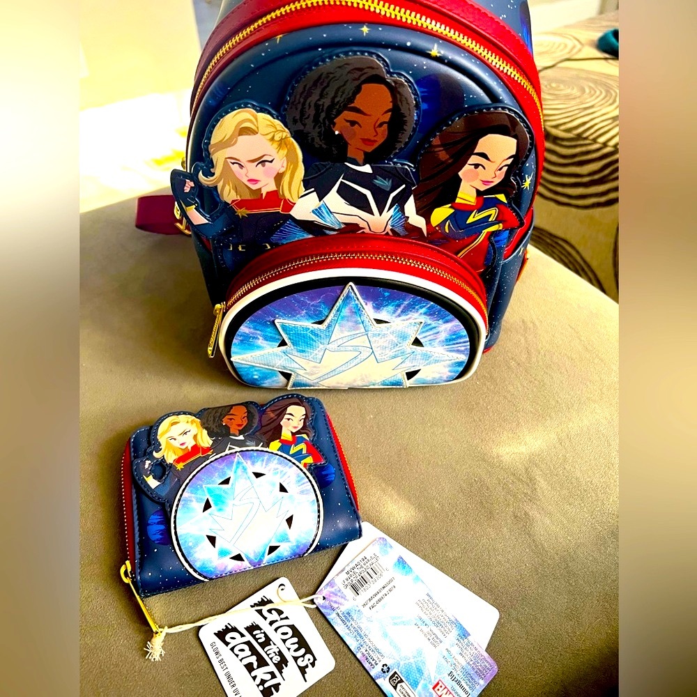 Loungefly The Marvels Backpack/wallet set
